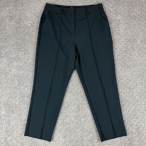 ASOS Design Pants Womens Twelve Dress Trousers Cropped Straight Career Black